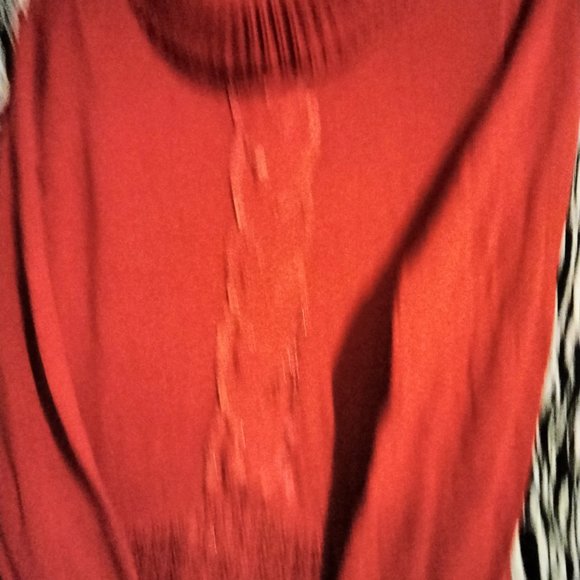 Girl Connection Red Sweater Dress Sequins Long Sleeve Turtle Neck Size 7/8 - Picture 5 of 12